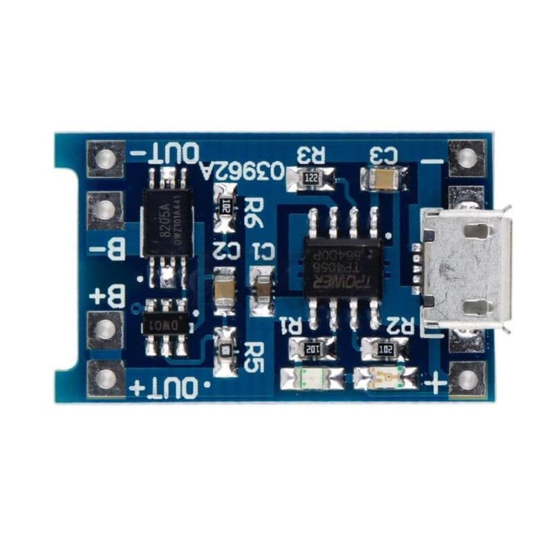 TP4056 1A Li-Ion Battery Charging Board Micro USB with Current Protection - View 1