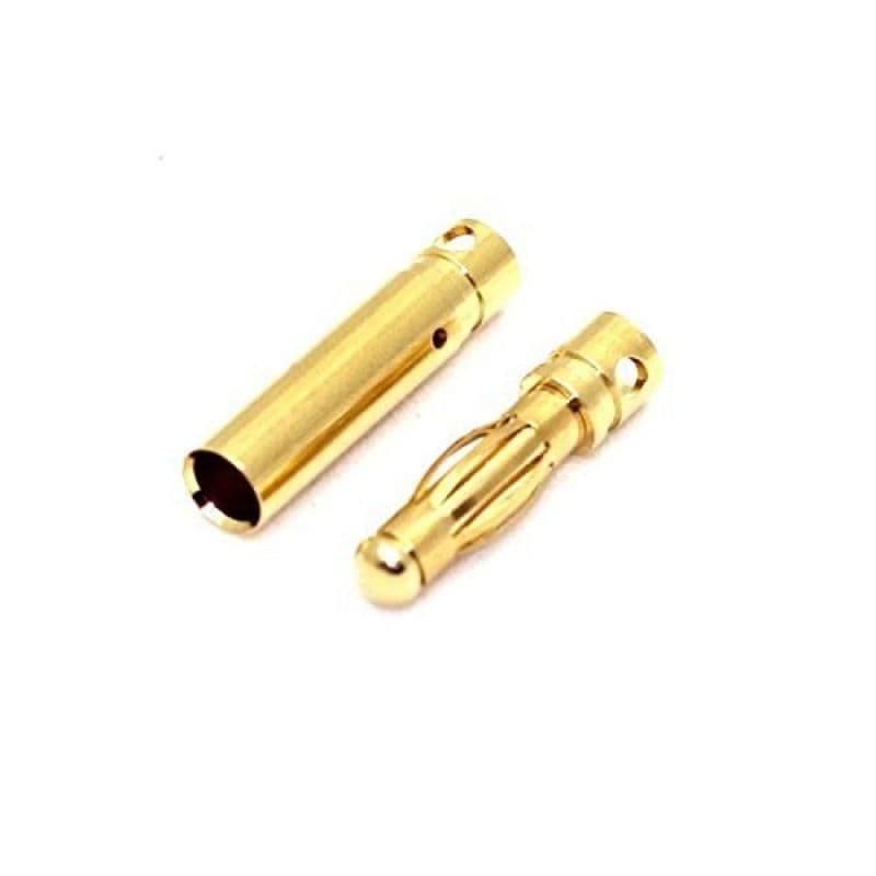 Gold Connectors Male/Female banana plug Pair 3.5mm, 4mm & 5mm - View 3