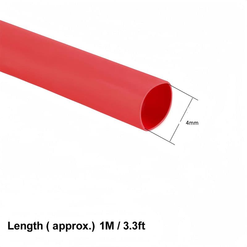 Heat Shrink Tube 4mm Red 1 meter - View 3