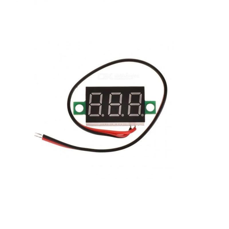 0.36 Inch Mini LED Digital Voltmeter Red DC 4.7 to 32V 3 Digit 2 Wire - View 3