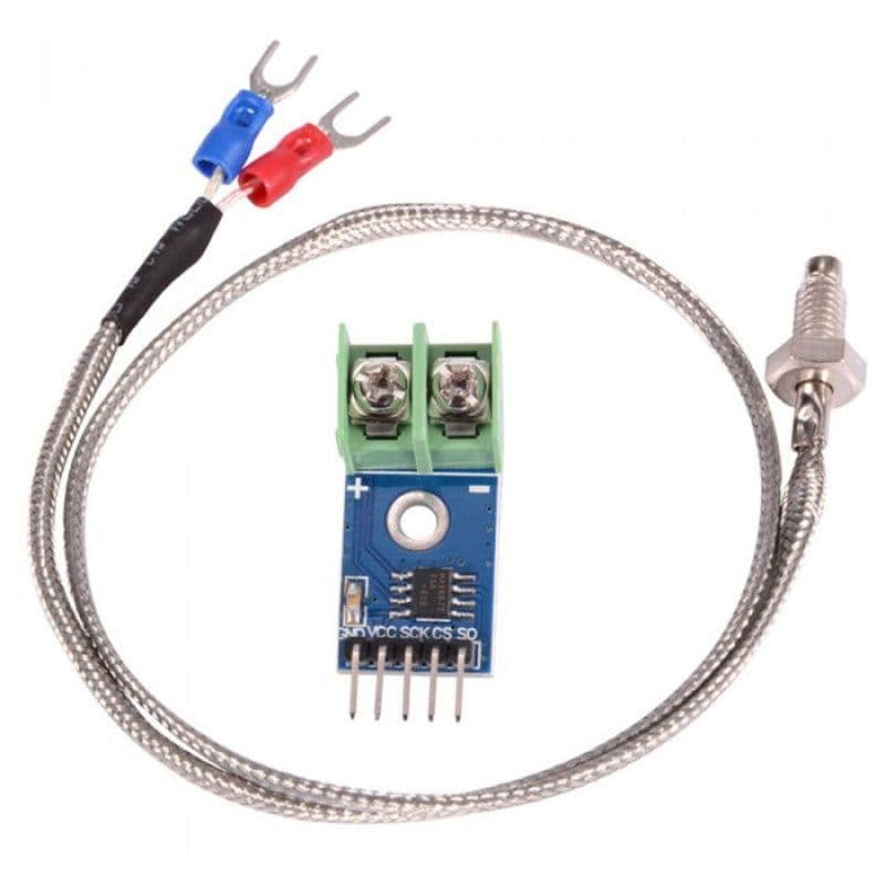 MAX6675 Module + K Type Thermocouple Sensor Measure Max upto 1024°C Temperature - View 1