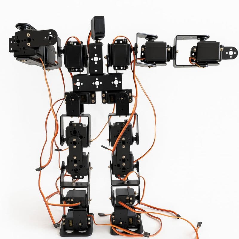 17DOF DIY Biped Robot, Leg Robot Servo Motor Metal Bracket (NO Servo) - View 1
