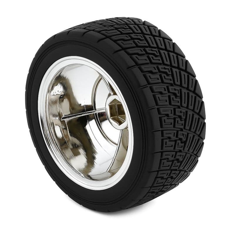 83mm Large and 35mm Width Friction Sponge Robot rubber wheel (Silver) - View 1