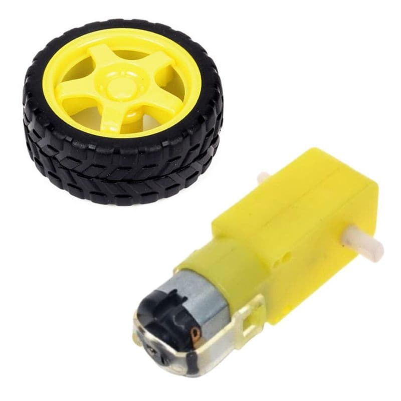 BO Gear Motor and Wheel Assembly Dual Shaft Motor For DIY Robots - View 3