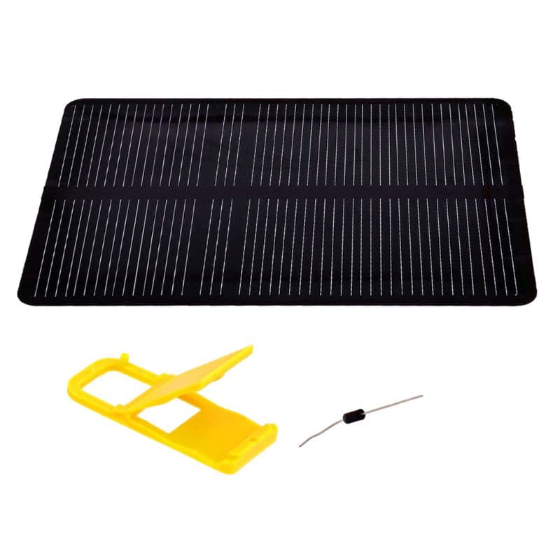 Monocrystalline Silicon Solar Panel 5.5V 130mA .6Watt 112mm X 82mm X 3mm - View 1