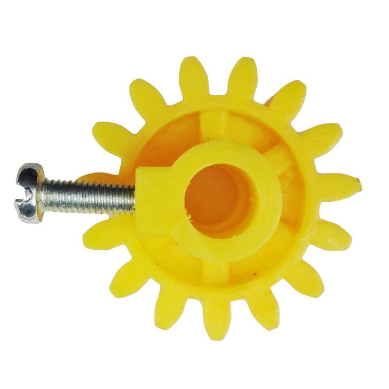Plastic Spur Gear Teeth 15 Dia 25mm Width 12mm Centre Hole Dia 6mm - View 1