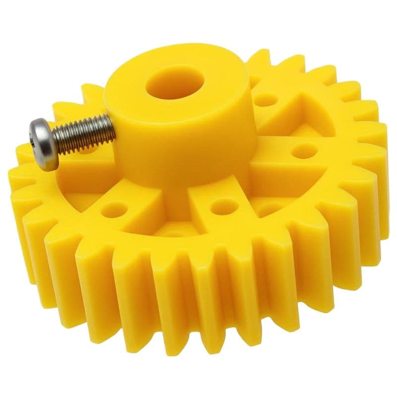 Thick Plastic Spur Gear 25 Teeth 40mm Dia - View 1