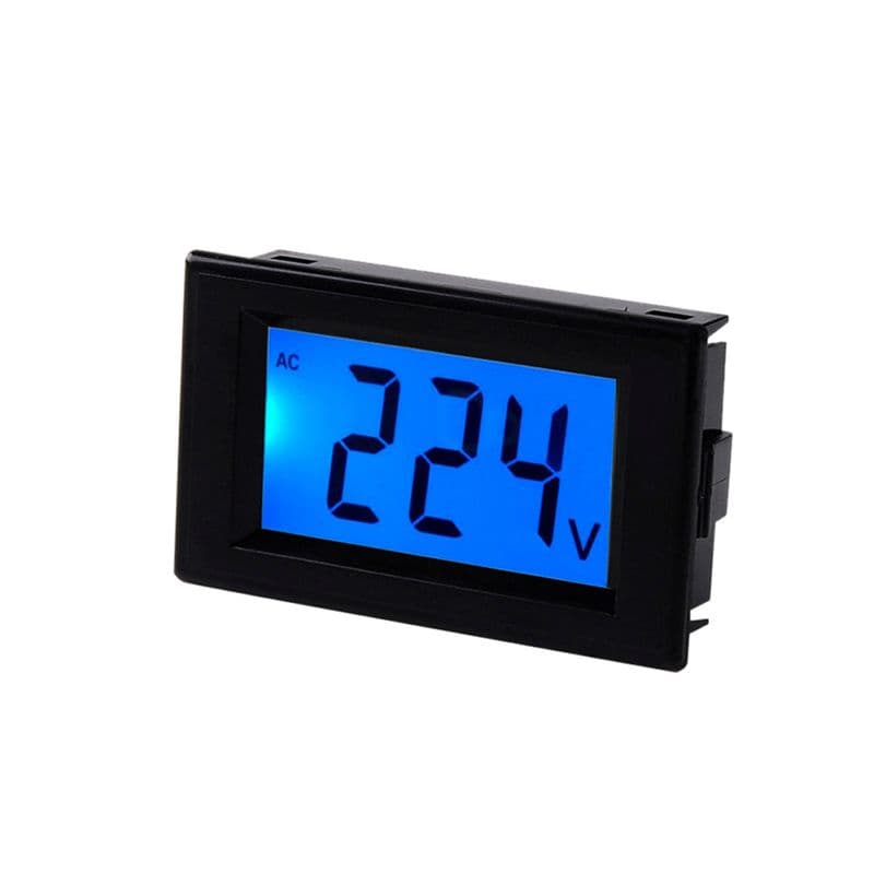 AC 80-500V 2-Wire Blue Digital LCD Volt Panel Meter Voltmeter - View 1