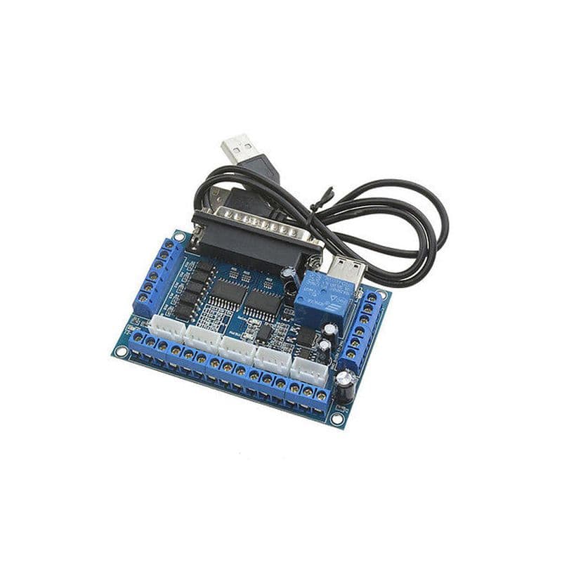 MACH3 Interface Board CNC 5 Axis with Optocoupler for Stepper Motor Driver with male to male USB Cable - View 2