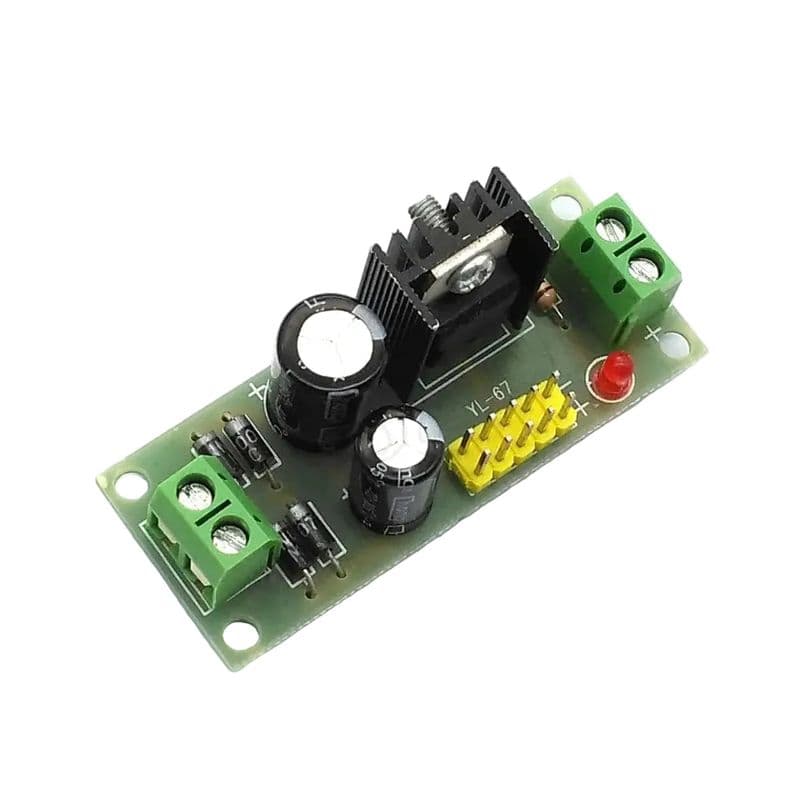 L7805 LM7805 Step Down Converter 7.5V-35V to 5V Regulator Power Supply Module - View 1