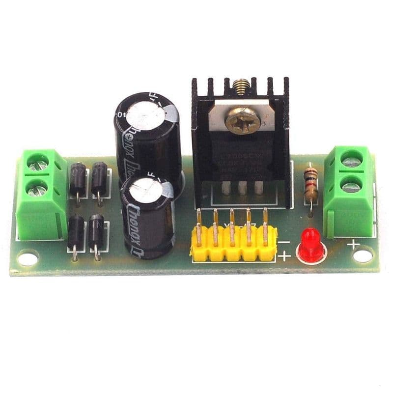 L7805 LM7805 Step Down Converter 7.5V-35V to 5V Regulator Power Supply Module - View 3