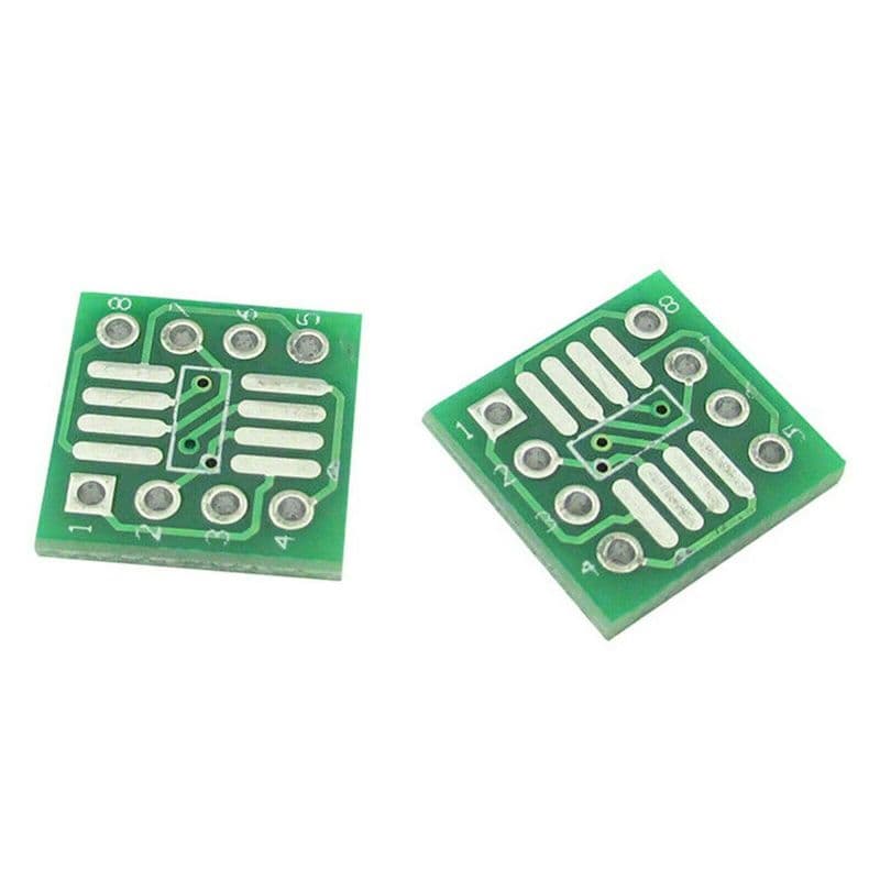 SOP8 SSOP8 TSSOP8 patch to DIP DIP pin spacing 0.65 / 1.27mm adapter board PCB - View 1