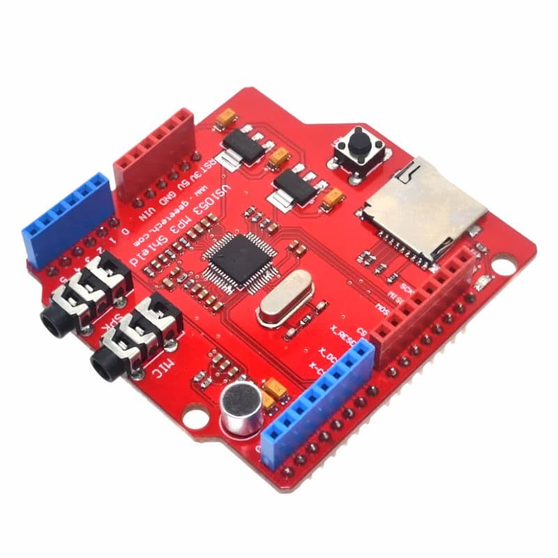 VS1053 MP3 Recording Module Development Board with Onboard Recording Function - View 1