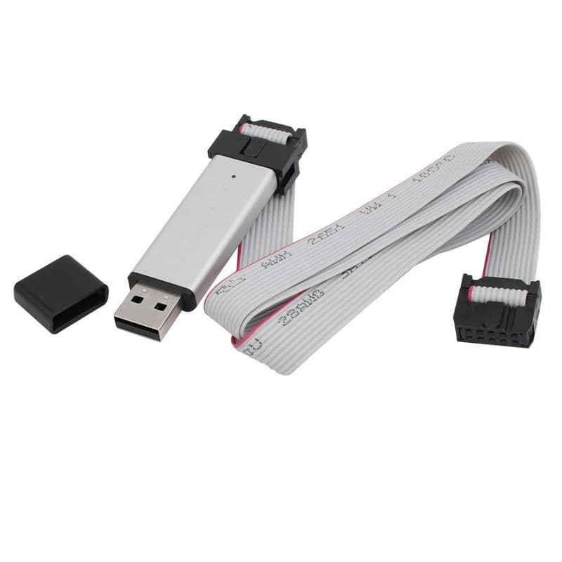 Mini USBISP USBASP Programmer Aluminum for 51 ATMEL AVR WIN7 64 - View 1