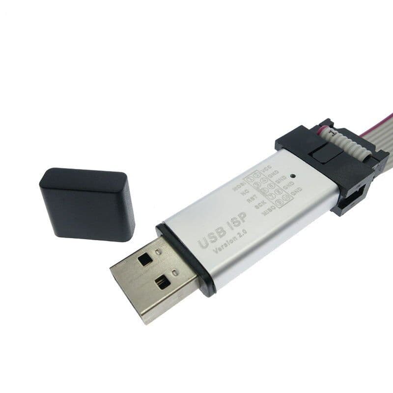 Mini USBISP USBASP Programmer Aluminum for 51 ATMEL AVR WIN7 64 - View 2