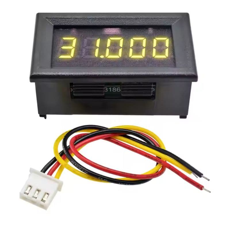 High Accuracy 0.36″ 5 Digits DC 0-33V Digital Voltmeter Yellow LED - View 1