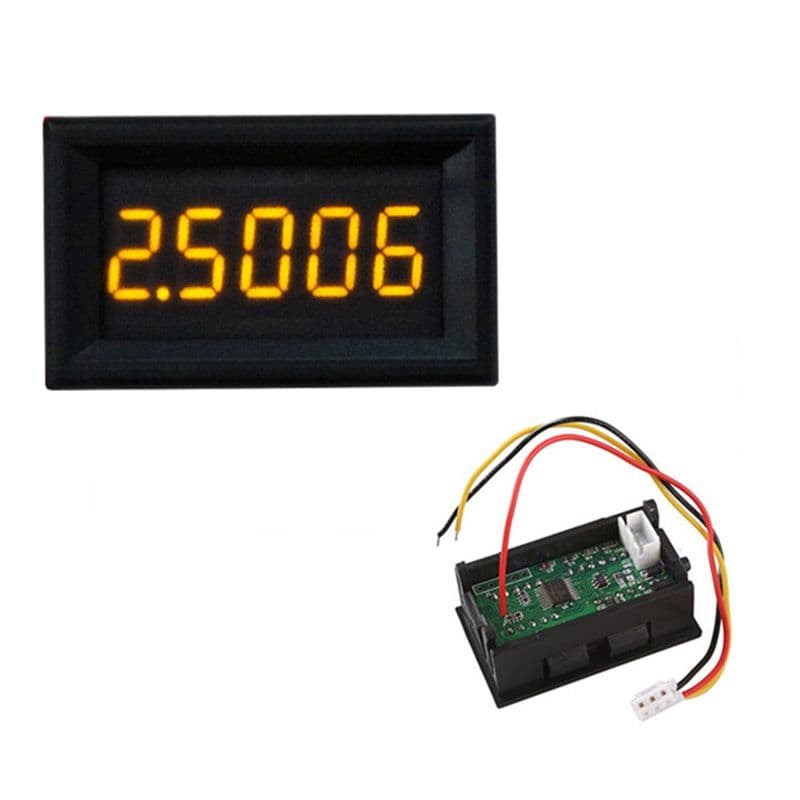 High Accuracy 0.36″ 5 Digits DC 0-33V Digital Voltmeter Yellow LED - View 2