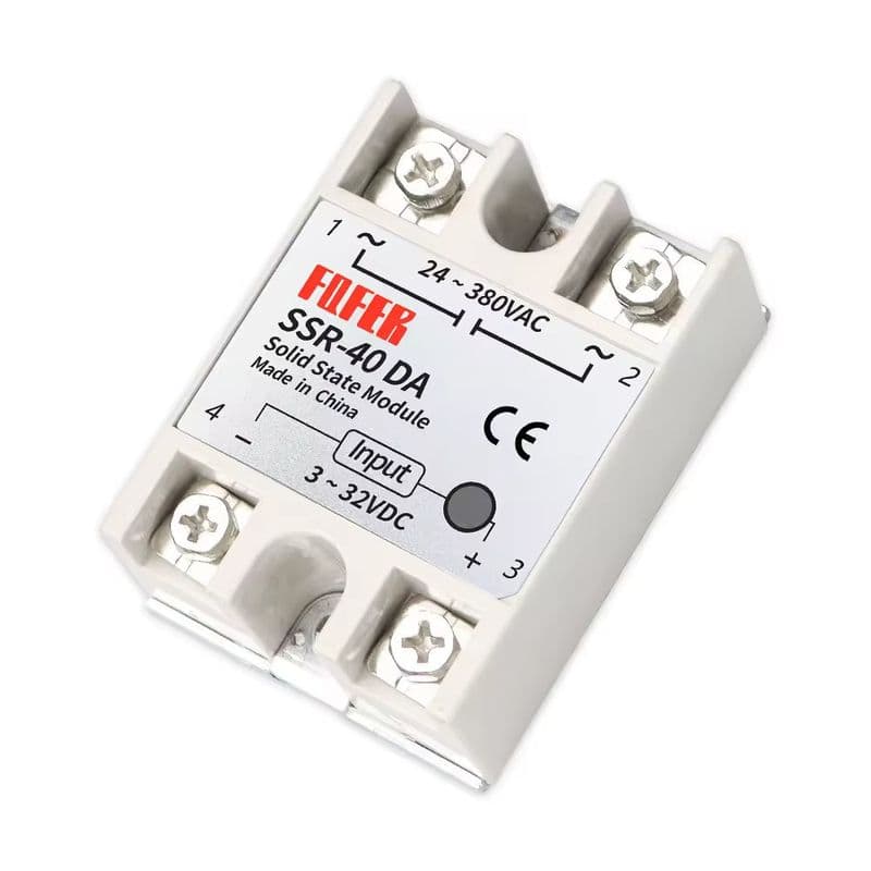 SSR-40DA Solid State Relay Module 3-32VDC/24-380VAC 40A - View 1