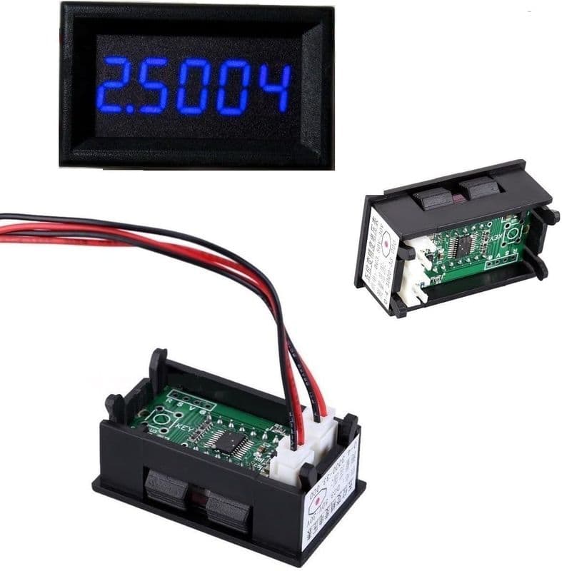 High Accuracy 0.36″ 5 Digits DC 0-33V Digital Voltmeter Blue LED - View 2
