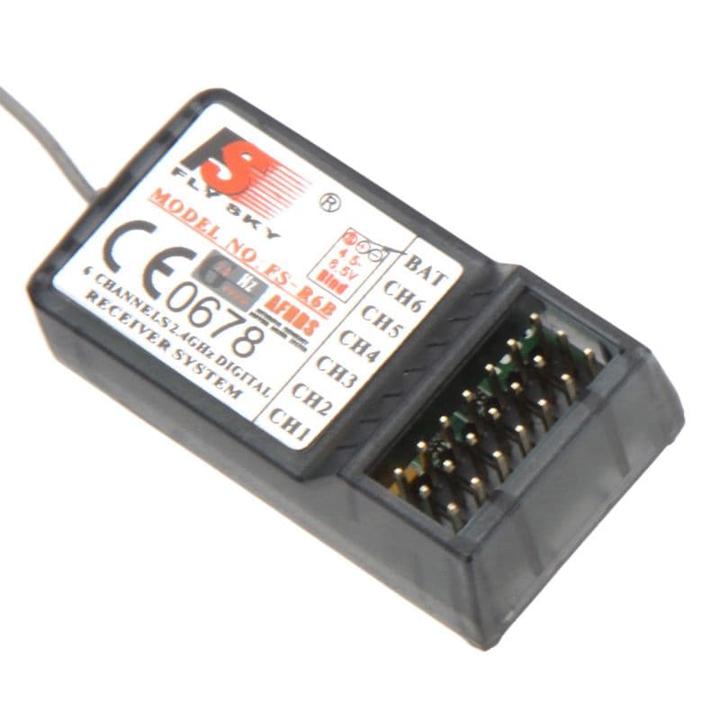 FS-R6B FlySky 2.4Ghz 6CH Receiver for RC FS-CT6B TH9x - View 3
