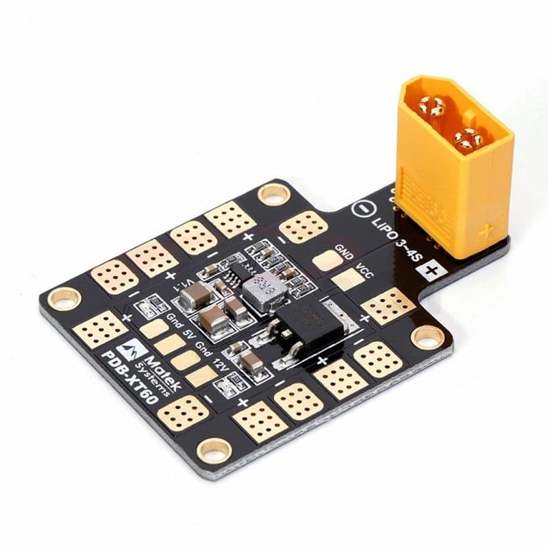 PDB-XT60 with BEC 5V and 12V - View 1