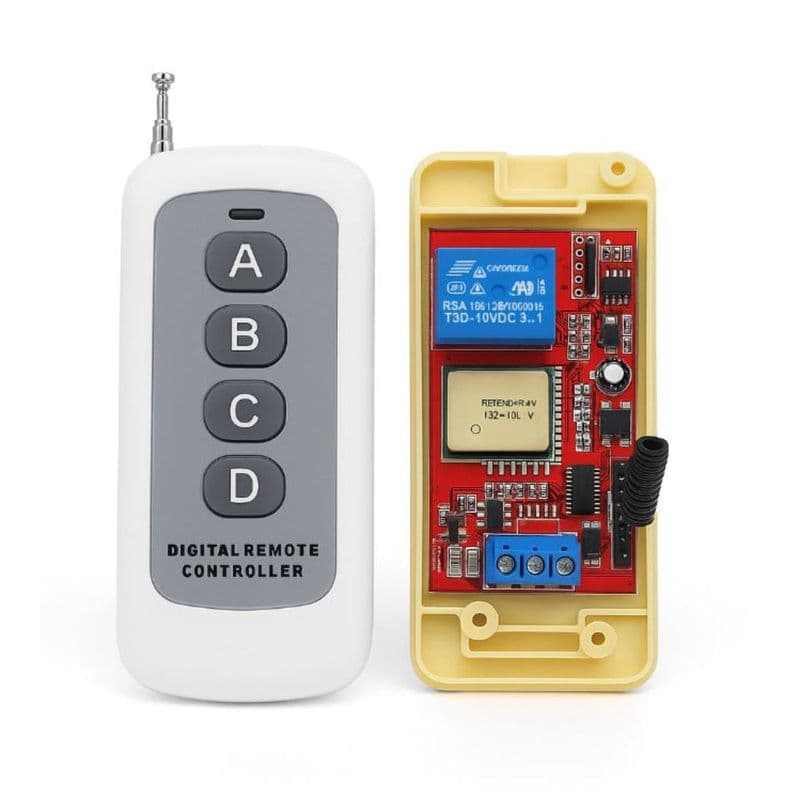 2.4 GHz ESP8285 433 Mhz 4 Channel RF Transmitter, Dual Mode Wireless and WiFi Control Switch DC 12V One Relay - View 1