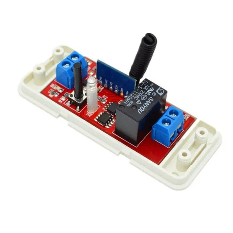 12V One Channel RF 433 Mhz Wireless switch with 2 Key 433 Mhz Remote Controller - View 3