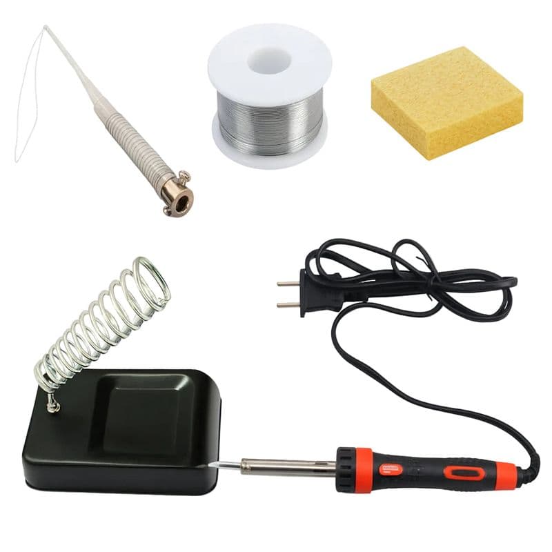 40W Soldering Iron Combo Kit – Stand, Sponge & Solder Wire (Economy) - View 2