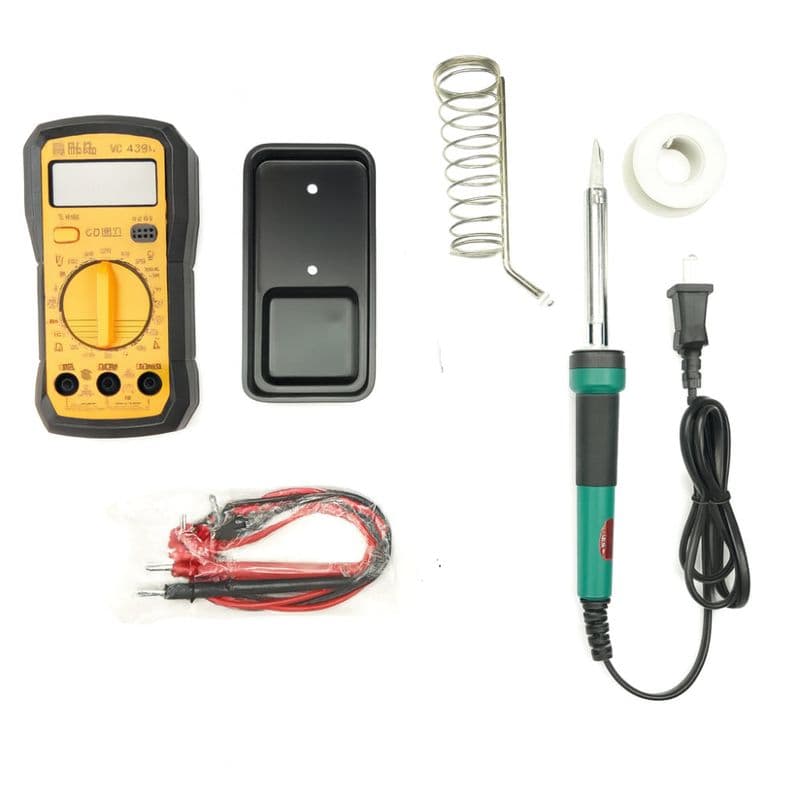All-in-One 40W Soldering Iron Repair Kit – Multimeter Included with Kit Bag (Gold) - View 3