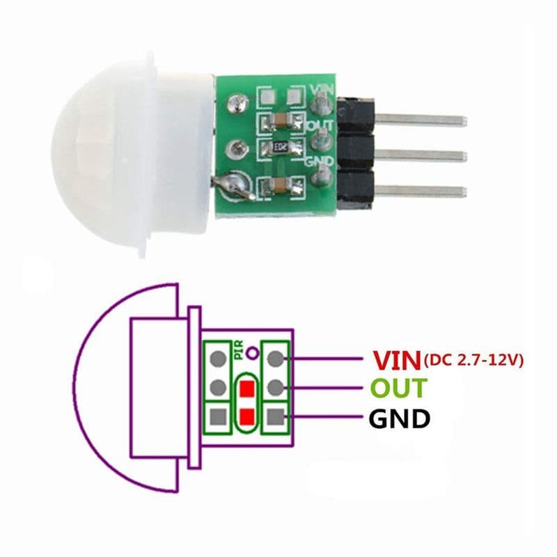 HC-SR312 AM312 Mini IR Pyroelectric Infrared PIR Motion Human Sensor - View 3