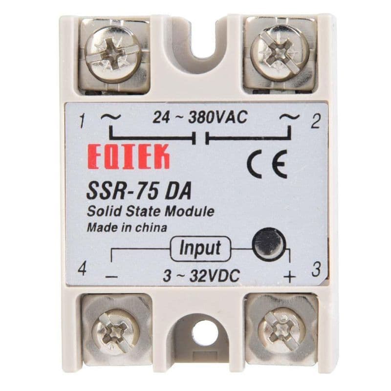 Single Phase Solid State Relay 250V SSR-75DA 75A DC Control AC - View 2