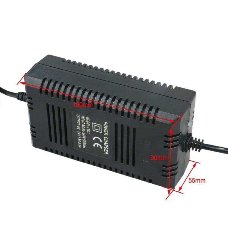 Lead Acid Battery Power Charger Adapter for E-Bike Tricycle DC12V 24V, 1.8A - View 3