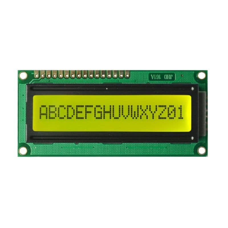Original JHD 16x1 Character LCD Display With Green Backlight - View 1
