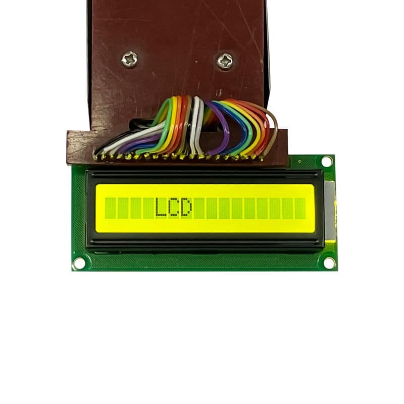 Original JHD 16x1 Character LCD Display With Green Backlight - View 2
