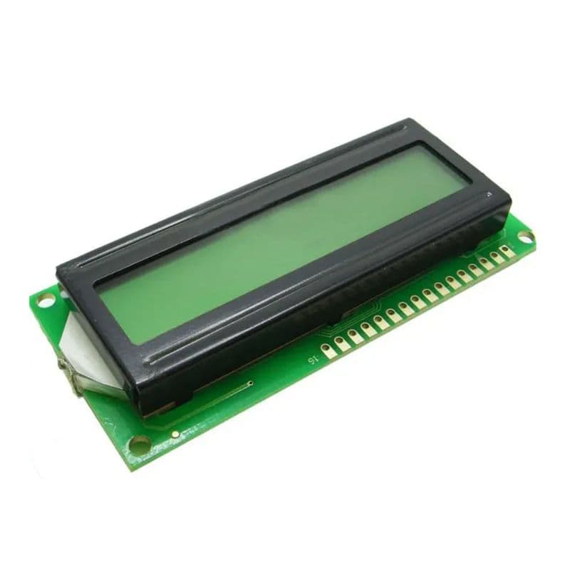 16x1 1601 Character LCD Display Green Color - View 1