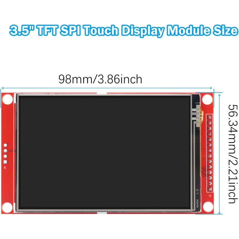 3.5" SPI Interface TFT ILI9488 18bit Display Screen Module With Touch Screen With Memory Card Extension with Stylus - View 3