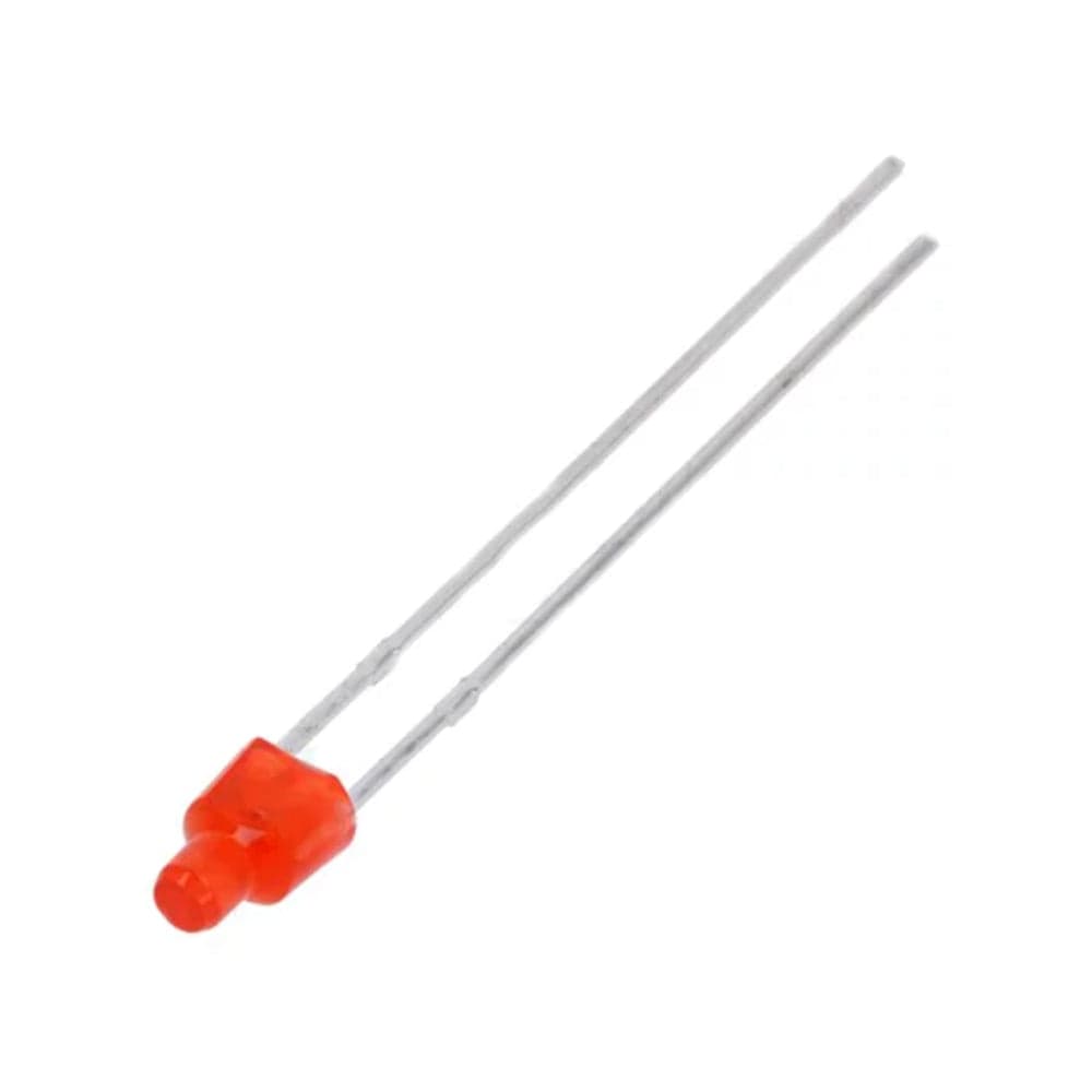 2mm Red LED Hair - Small Red LED - View 1