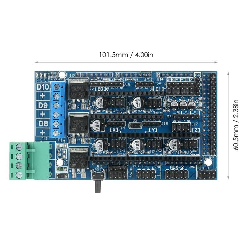 3D Printer Controller Board RAMPS 1.5 RepRap Prusa Model - View 3