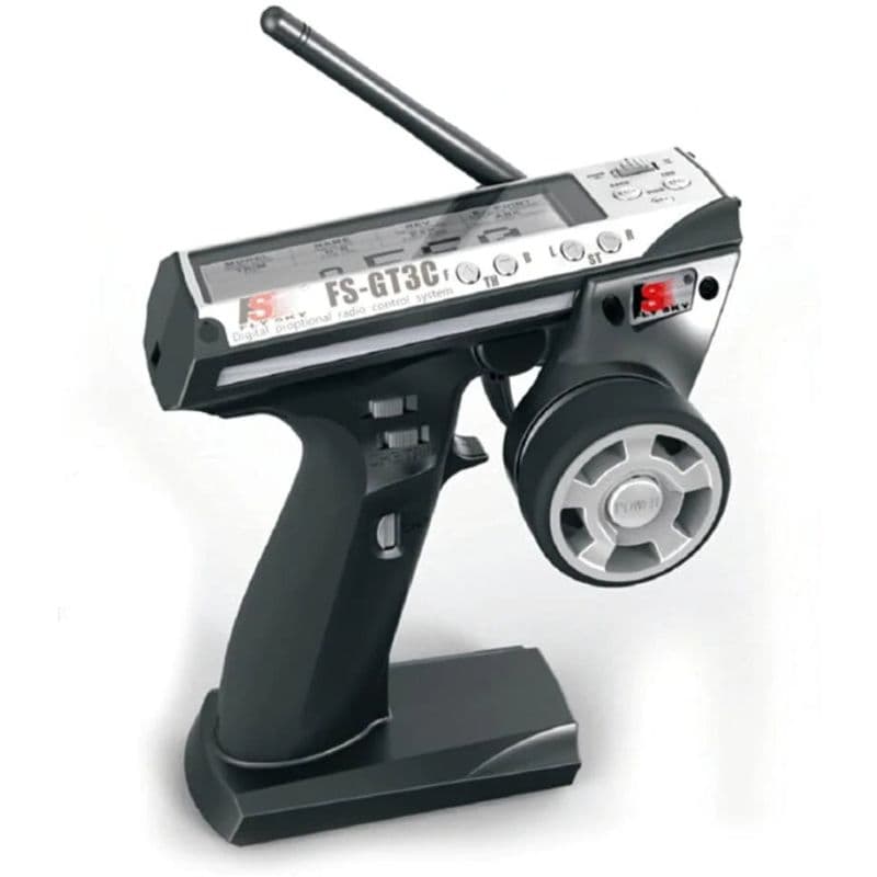 Flysky FS-GT3B Receiver 2.4G 3CH Radio Model Remote Control LCD Transmitter with waterproof FS-GR3E Receiver - View 3