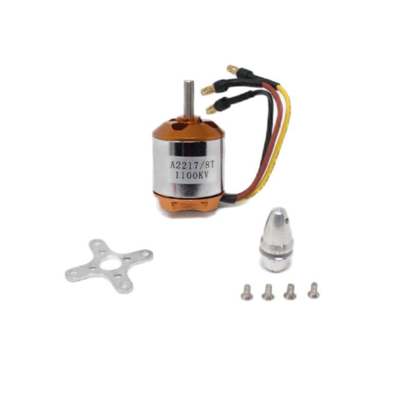 A2217 1100KV/1500KV/2700KV RC Brushless Outrunner Motor welded Banana Connector - View 1