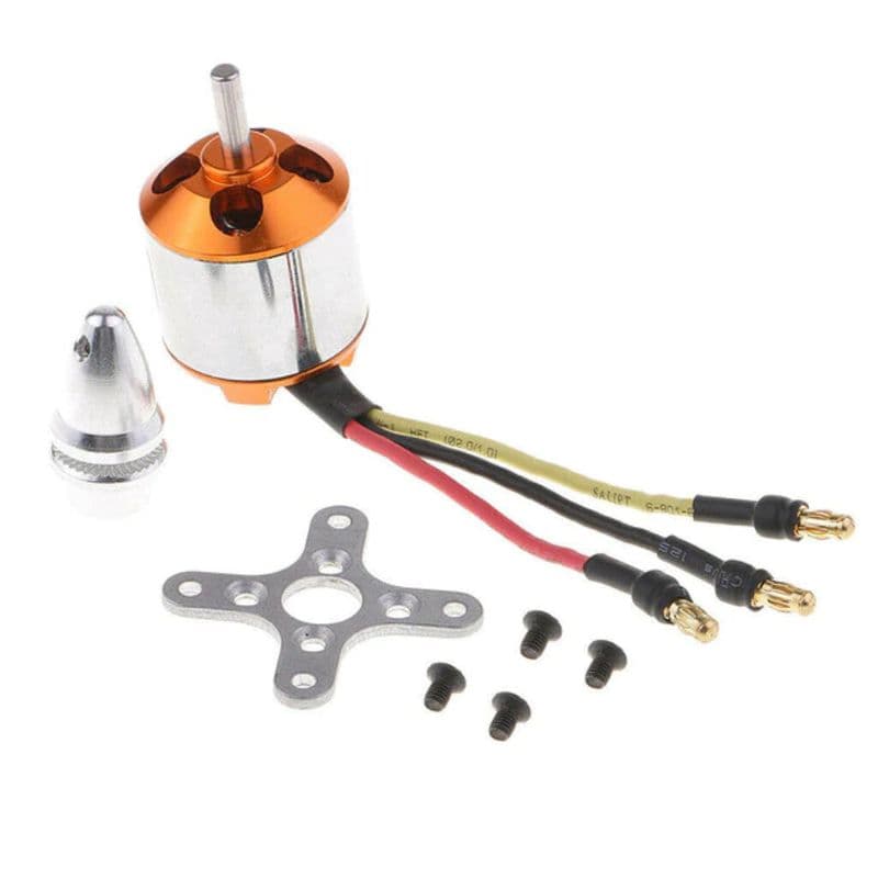 A2217 1100KV/1500KV/2700KV RC Brushless Outrunner Motor welded Banana Connector - View 3