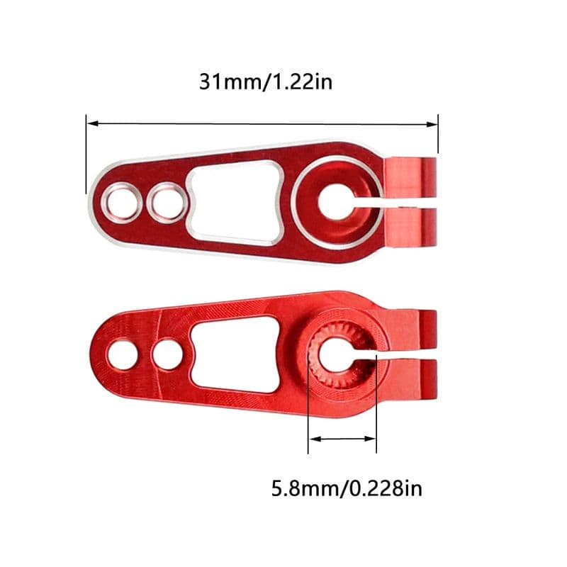 Aluminum Alloy 25T 31mm Steering Servo Arm - View 3