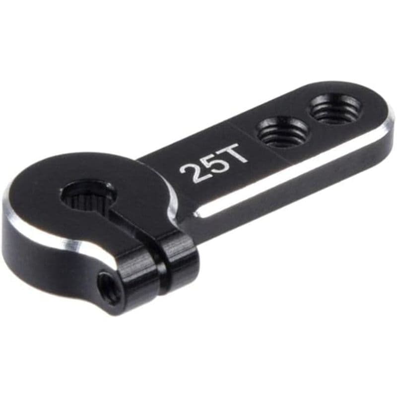 Locking 25T Aluminum Steering Arm Black - View 1
