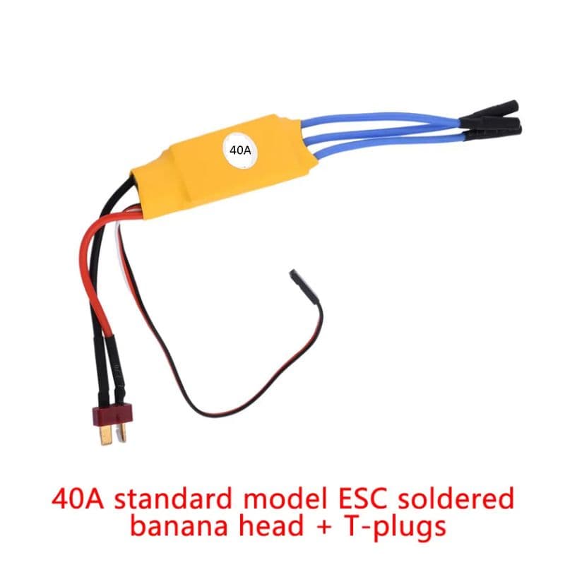 Standard XXD HW40A 40A Brushless Motor ESC With Soldered banana head and T plug - View 2