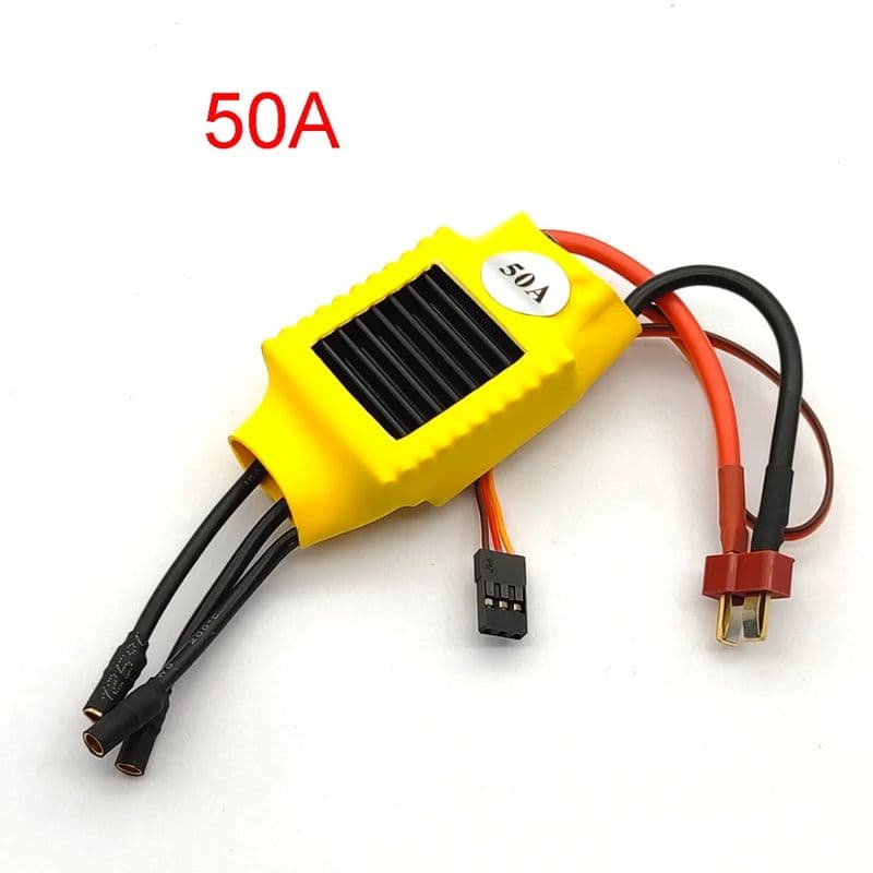 Standard XXD HW50A 50A Brushless Motor ESC with Soldered banana head and T plug - View 2
