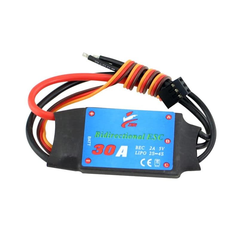 30A Bidirectional Brushless ESC 2-4S UBEC 5V 2A Electric Speed Controller for Remote Control Car - View 2