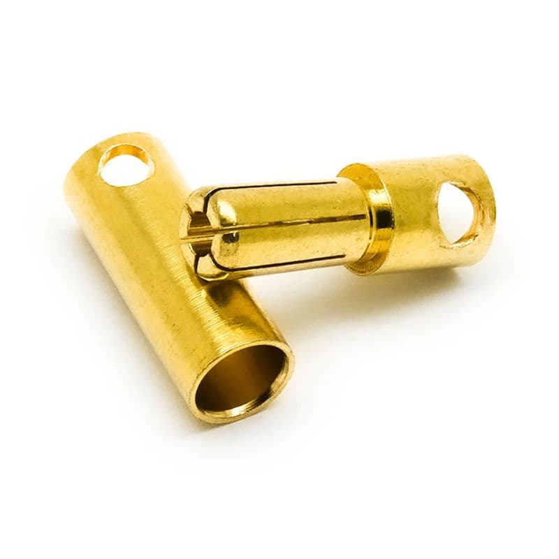 5.5mm Male and Female Gold Bullet Banana Connector - View 2