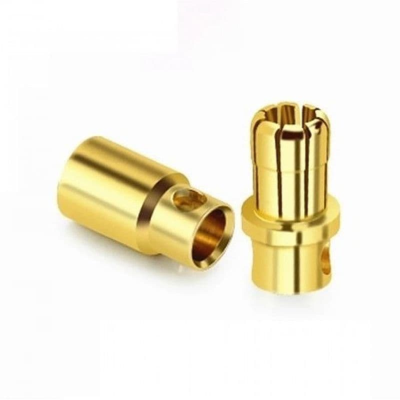 6mm Gold Plated Bullet Male-Female Banana Connector - View 1