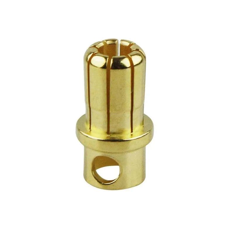8mm Gold Plated Bullet Connector Male-Female Pair - View 3