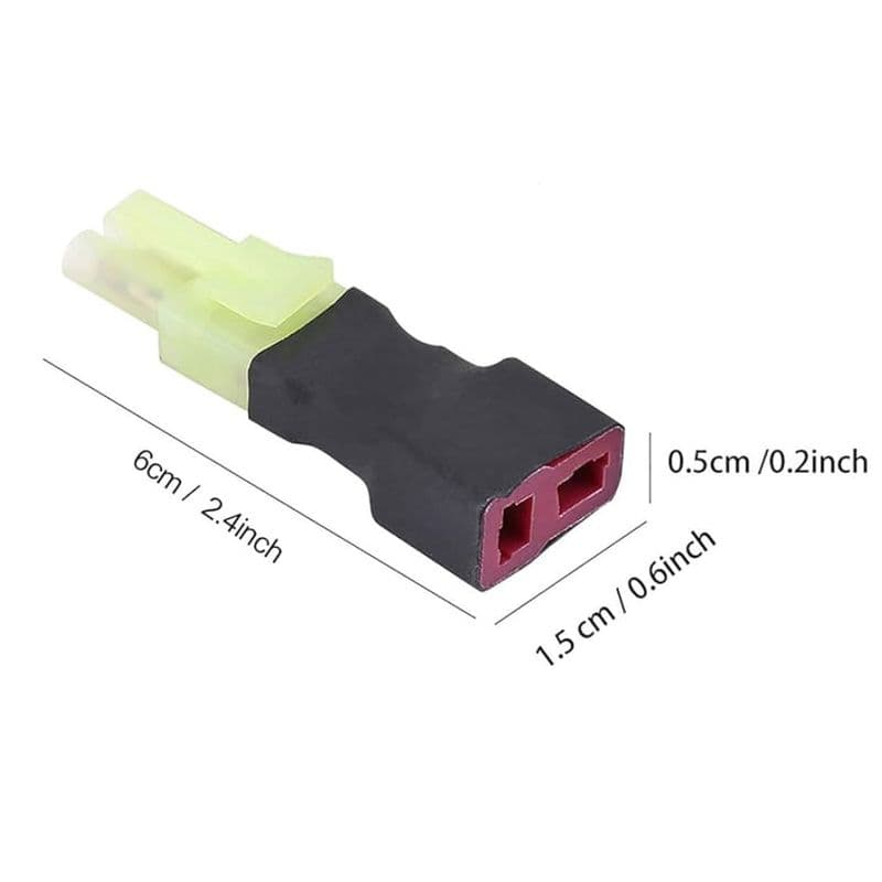 Female T-Plug to Mini Tamiya Male Connector Adapter - View 3